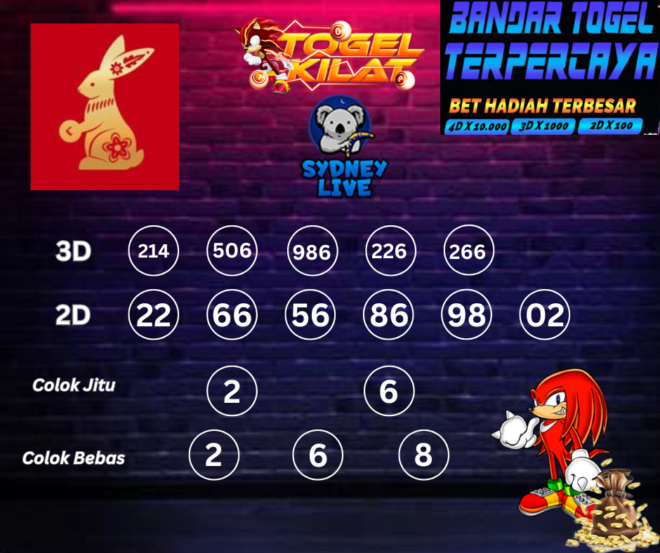 PREDIKSI SYDNEY LIVE NIGHT HARI INI 2 MEI 2024