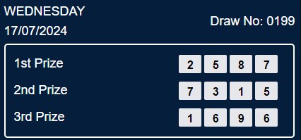 HASIL RESULT NEX4D POOLS DRAW 17 JULY 2024