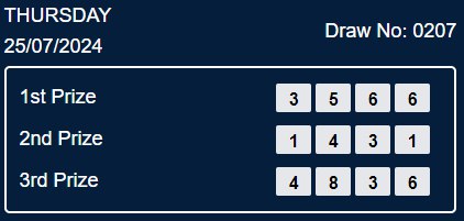 HASIL RESULT NEX4D POOLS DRAW 25 JULY 2024