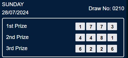 HASIL RESULT NEX4D POOLS DRAW 28 JULY 2024